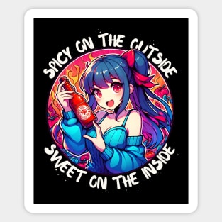 Hot sauce Anime girl Sticker